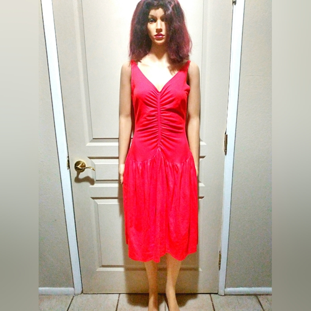Vintage Topaz Midi Dress.